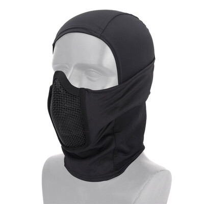Taktikaline Balaclava mask Suukaitse Poolmask Hingav võrk Airsoft peakatted Madala profiiliga jahitarvikud