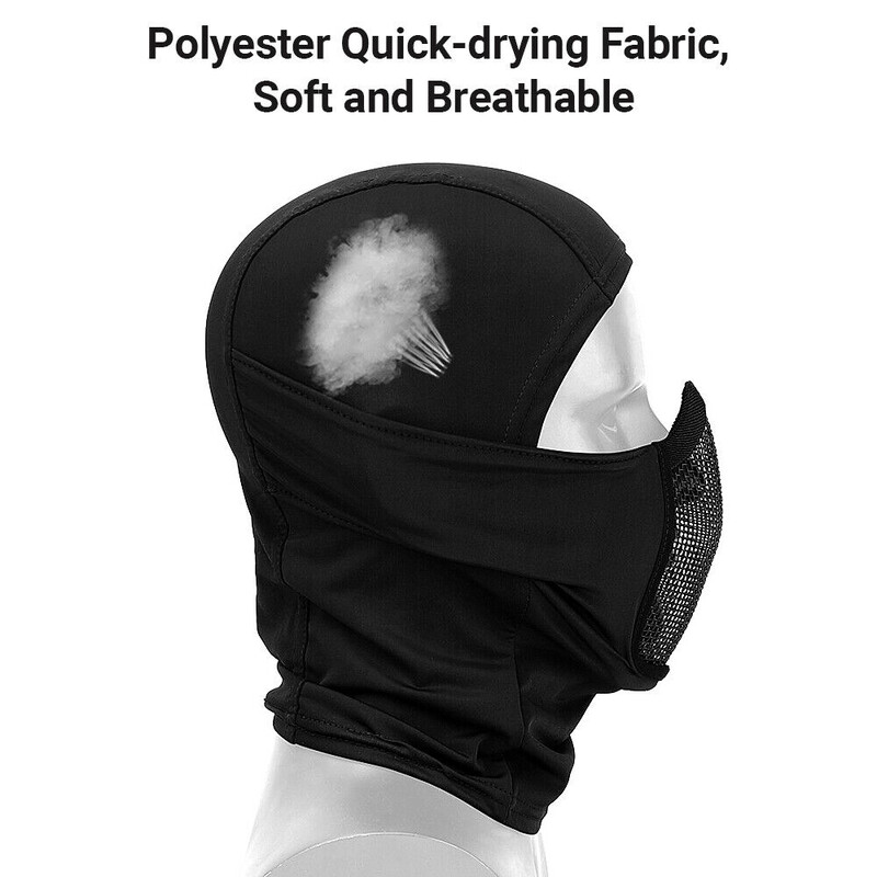 Taktikaline Balaclava mask Suukaitse Poolmask Hingav võrk Airsoft peakatted Madala profiiliga jahitarvikud