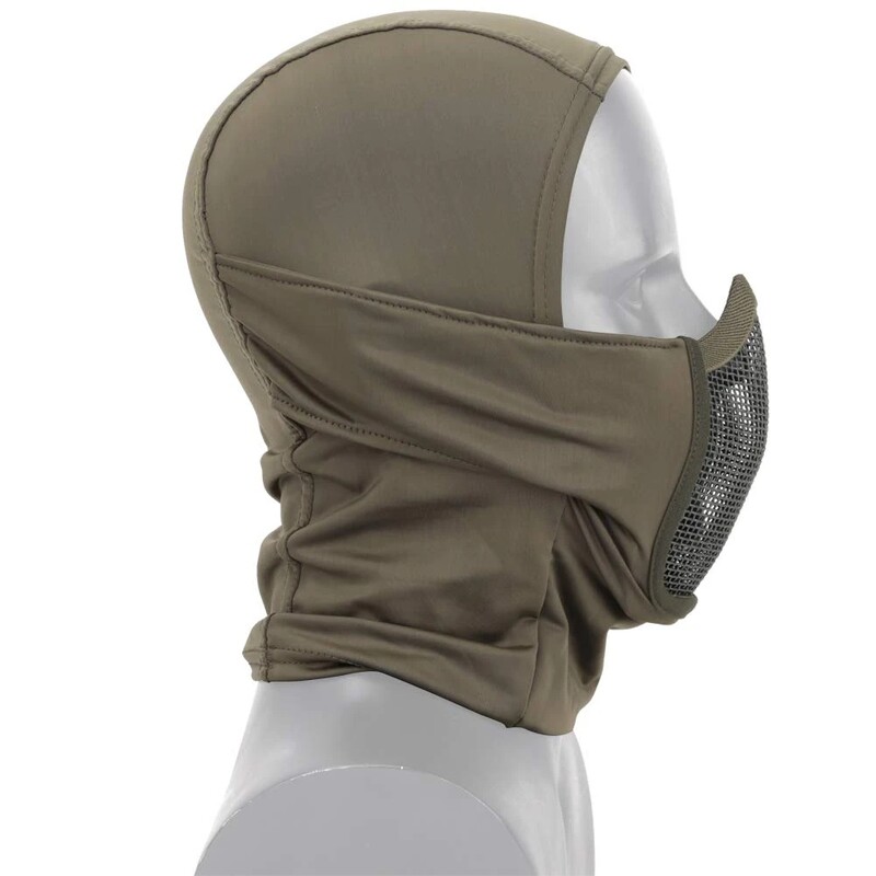 Taktikaline Balaclava mask Suukaitse Poolmask Hingav võrk Airsoft peakatted Madala profiiliga jahitarvikud