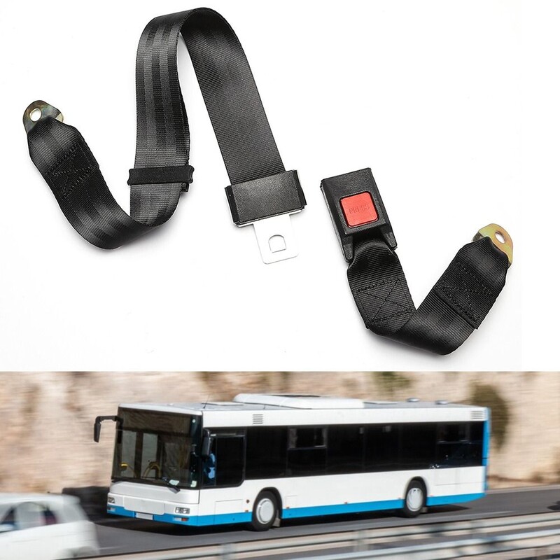 Instrument Centura de siguranță neagră Dacron Centura de siguranță auto pentru vehicule în două puncte Instalare ușoară Cureaua de siguranță reglabilă universală