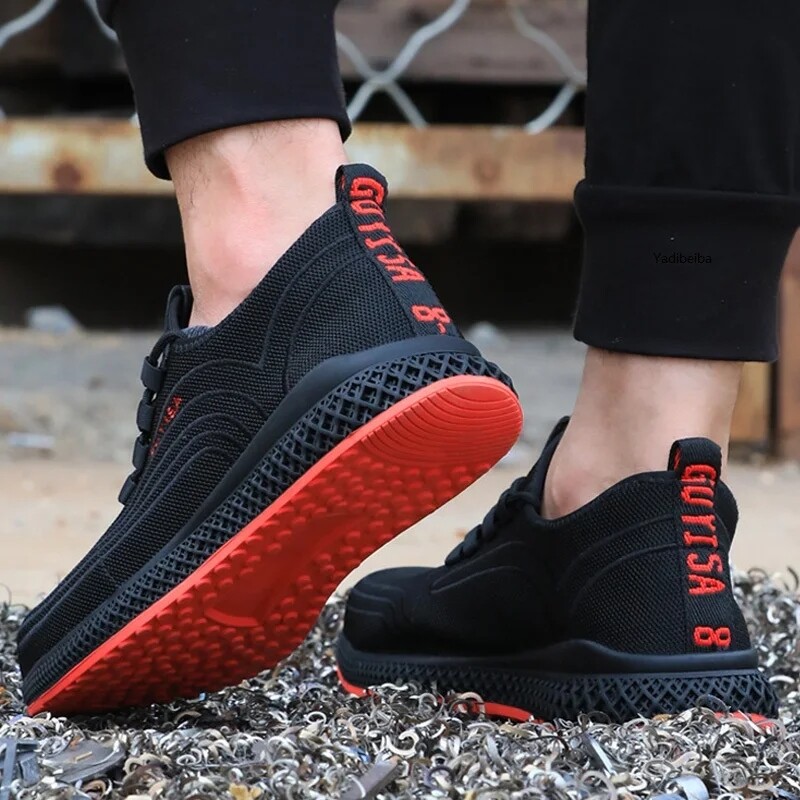 Tööjalatsid Meeste Naised Terasest varbaga turvajalatsid Hingavad kerged töötossud Torkevastased hävimatud jalanõud Töösaapad