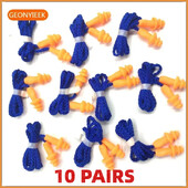 10 párov komfortných mäkkých penových špuntov do uší, zúžené cestovné, redukcia hluku, prevencia spánku, štuple do uší, ochrana sluchu, zvuková izolácia