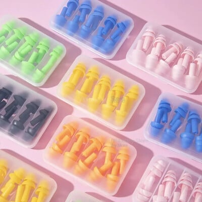 코골이 귀마개 Ωτοασπίδες 10 τμχ Ηχομόνωση Αδιάβροχη σιλικόνη Προστασία αυτιών Ωτοασπίδες κατά του θορύβου Βύσμα ύπνου