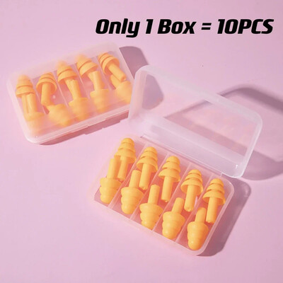 코골이 귀마개 Ωτοασπίδες 10 τμχ Ηχομόνωση Αδιάβροχη σιλικόνη Προστασία αυτιών Ωτοασπίδες κατά του θορύβου Βύσμα ύπνου