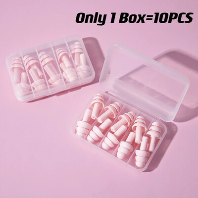 코골이 귀마개 Ωτοασπίδες 10 τμχ Ηχομόνωση Αδιάβροχη σιλικόνη Προστασία αυτιών Ωτοασπίδες κατά του θορύβου Βύσμα ύπνου