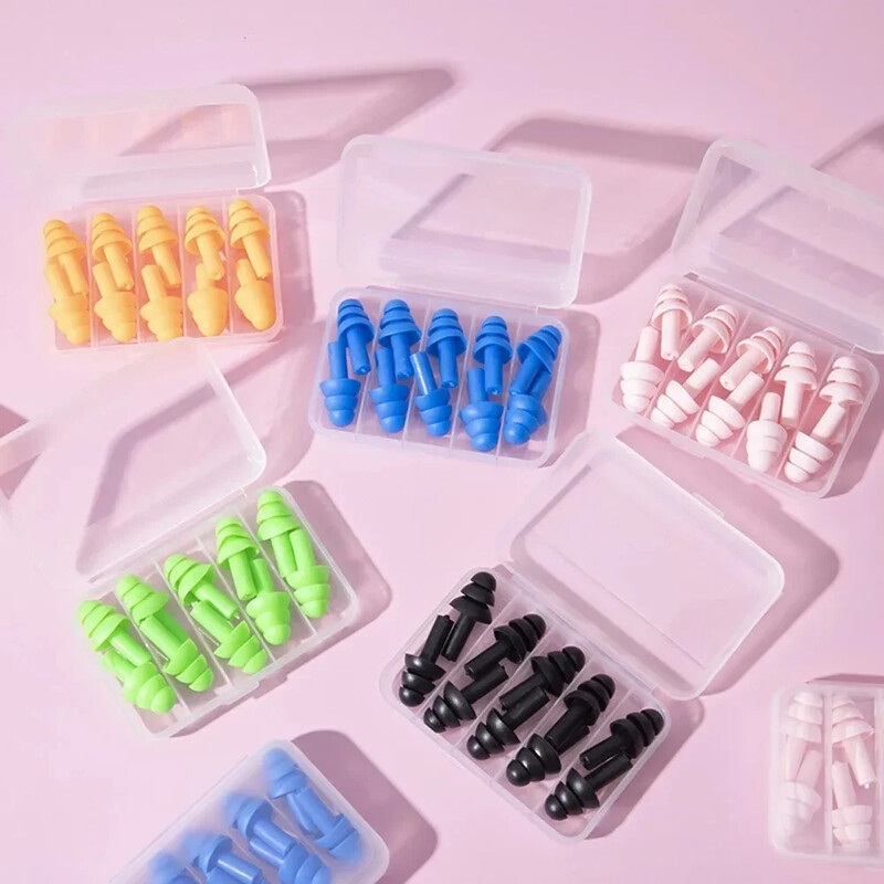 코골이 귀마개 Ωτοασπίδες 10 τμχ Ηχομόνωση Αδιάβροχη σιλικόνη Προστασία αυτιών Ωτοασπίδες κατά του θορύβου Βύσμα ύπνου