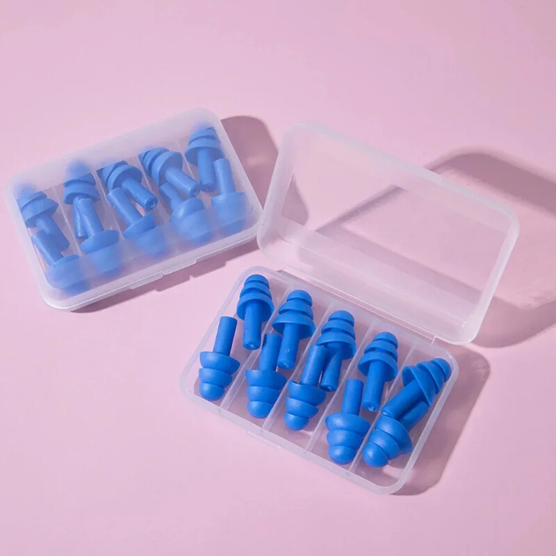 코골이 귀마개 Ωτοασπίδες 10 τμχ Ηχομόνωση Αδιάβροχη σιλικόνη Προστασία αυτιών Ωτοασπίδες κατά του θορύβου Βύσμα ύπνου