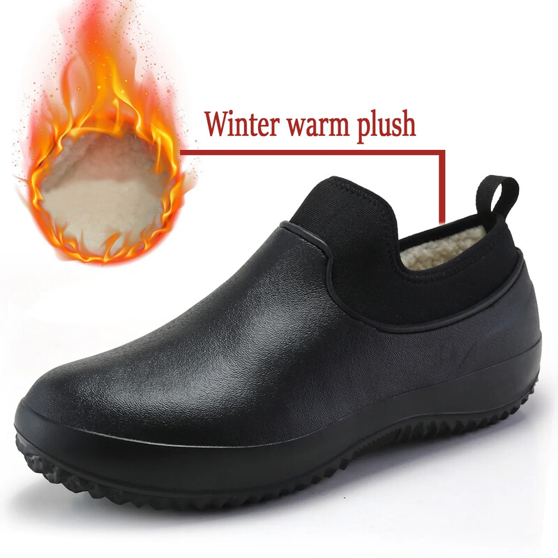 Cizme pentru bărbați unisex Cizme de ploaie pentru bărbați Cizme de zăpadă pentru cuplu cald Pantofi anti-alunecare Cizme de ploaie pentru cuplu impermeabile Cizme de apă Cizme de lucru