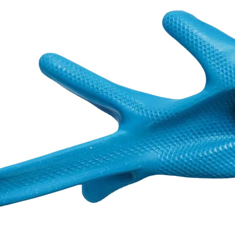 1/12 poros latekso reljefinių pirštinių, nusidėvėjimui atsparios neslystančios darbo pirštinės, vandeniui atsparios sutirštintos pirštinės