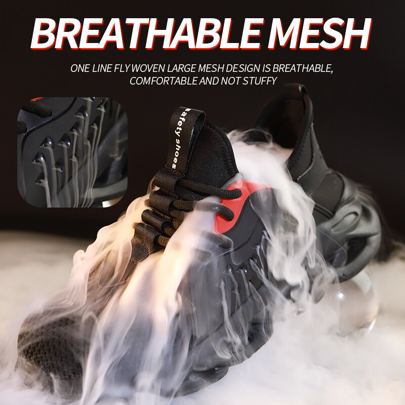 Unisex radna zaštitna obuća veličine 48 Čelična kapa Lagane prozračne tenisice za muškarce Zaštitne tenisice protiv udaraca i probijanja