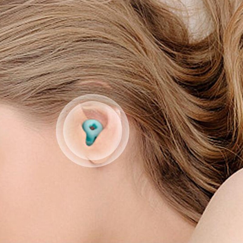 Μαλακά ωτοασπίδες για μείωση θορύβου Αδιάβροχη ωτοασπίδα σιλικόνης για αεροπλάνα ύπνου Ευαισθησία θορύβου ανθεκτικό μαύρο