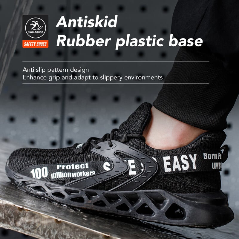 Vyriški darbo saugos batai nuo pradūrimo Darbiniai sportbačiai Vyriški Nesunaikinami darbo batai Vyriški batai Lengvi vyriški batai Saugūs batai