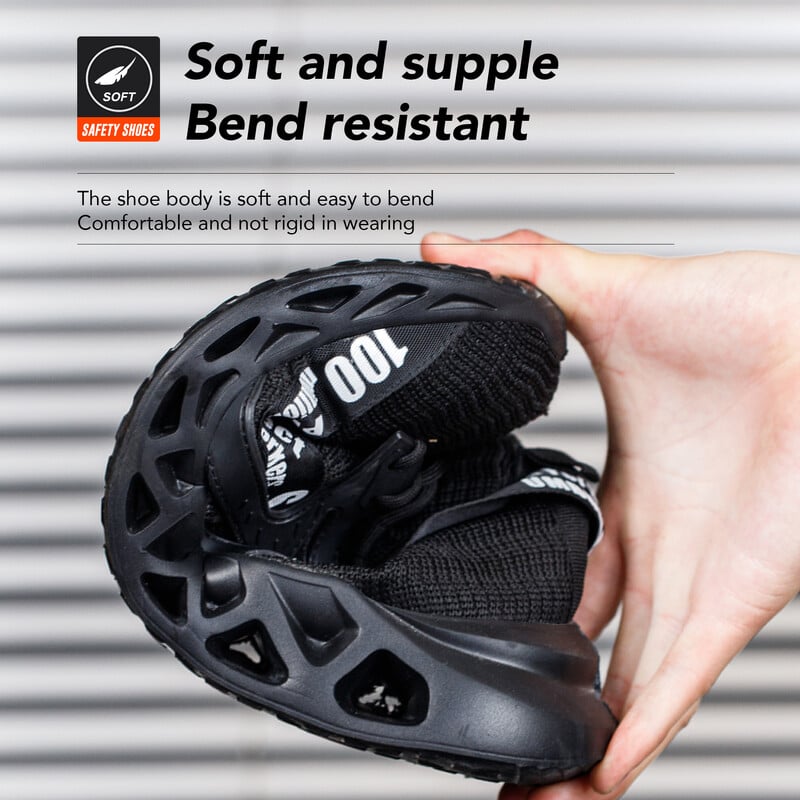 Vyriški darbo saugos batai nuo pradūrimo Darbiniai sportbačiai Vyriški Nesunaikinami darbo batai Vyriški batai Lengvi vyriški batai Saugūs batai