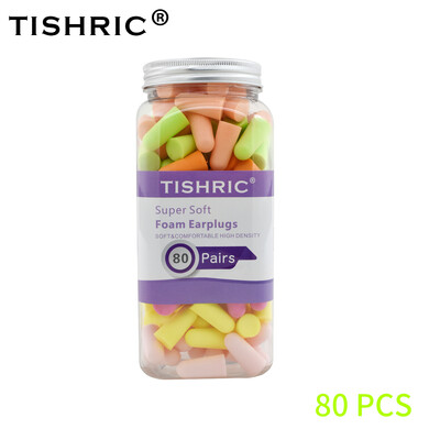 TISHRIC Ωτοασπίδες ύπνου Ωτοασπίδες μείωσης θορύβου Αντιθορύβου Προστασία ακοής Ωτοασπίδες Μαλακές πολύχρωμες ωτοασπίδες για κολύμπι