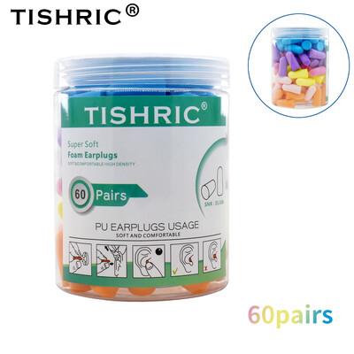 TISHRIC Ωτοασπίδες ύπνου Ωτοασπίδες μείωσης θορύβου Αντιθορύβου Προστασία ακοής Ωτοασπίδες Μαλακές πολύχρωμες ωτοασπίδες για κολύμπι