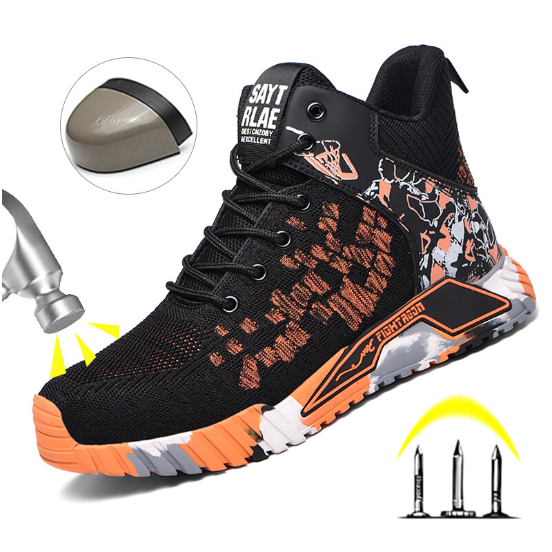 Υψηλής κορυφής Προστατευτικά Παπούτσια Ασφαλείας Ανδρικά Ατσάλινα Παπούτσια Εργασίας Ανδρικά Γυναικεία Μπότες Ασφαλείας Εργασίας Anti Smash Safety Άφθαρτες μπότες εργασίας