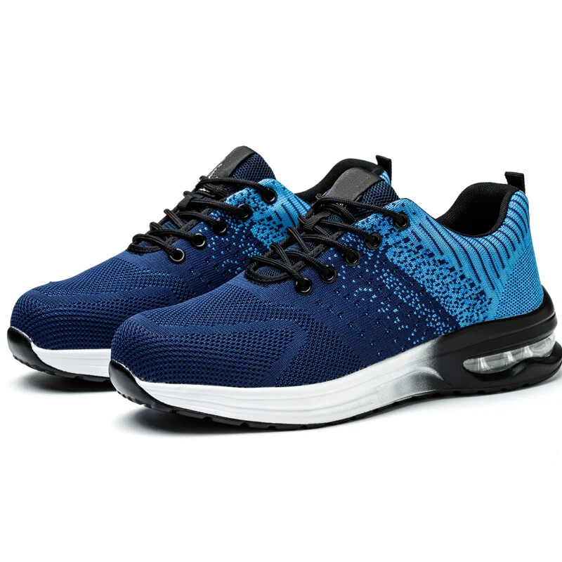 Gaisa spilveni Drošības apavi Vīriešu zābaki Tērauda purngala apavi Vīriešu necaurdurami kedas Vīriešu apavi Darba zābaki Neiznīcināmi apavi