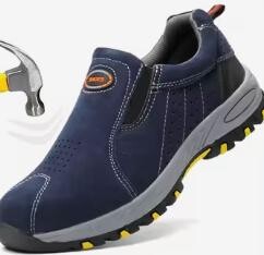 Munkavédelem Biztonság Munkacsizma Ütésgátló Szúrásgátló Hegesztő Ipari Acél orr Férfi Csúszás Cipők