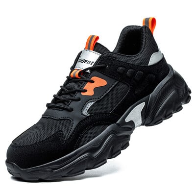 Παπούτσια ασφαλείας παπούτσια εργασίας ατσάλινα δάχτυλα ανδρικά μπότες εργασίας με προστασία από τρύπημα άφθαρτη ασφάλεια ελαφριά