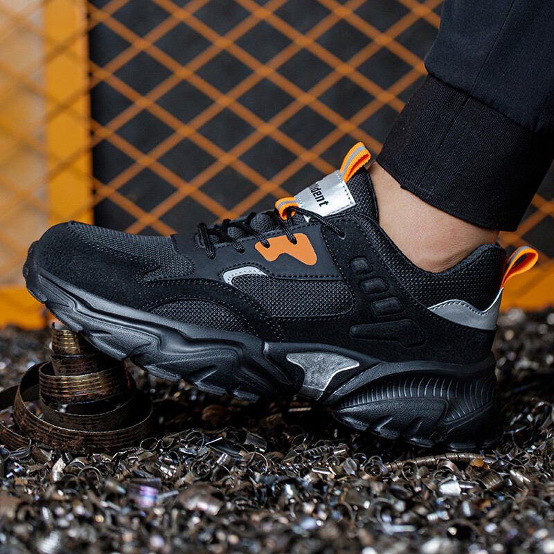 Παπούτσια ασφαλείας παπούτσια εργασίας ατσάλινα δάχτυλα ανδρικά μπότες εργασίας με προστασία από τρύπημα άφθαρτη ασφάλεια ελαφριά