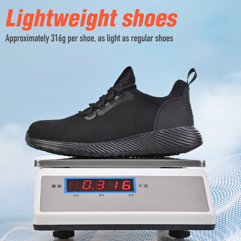 Drošības apavi darba apavi tērauda purngals vīriešiem pret caurduršanu aizsargājoši darba zābaki neiznīcināmi drošības viegli