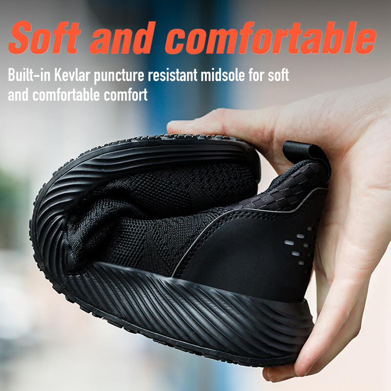 Drošības apavi darba apavi tērauda purngals vīriešiem pret caurduršanu aizsargājoši darba zābaki neiznīcināmi drošības viegli