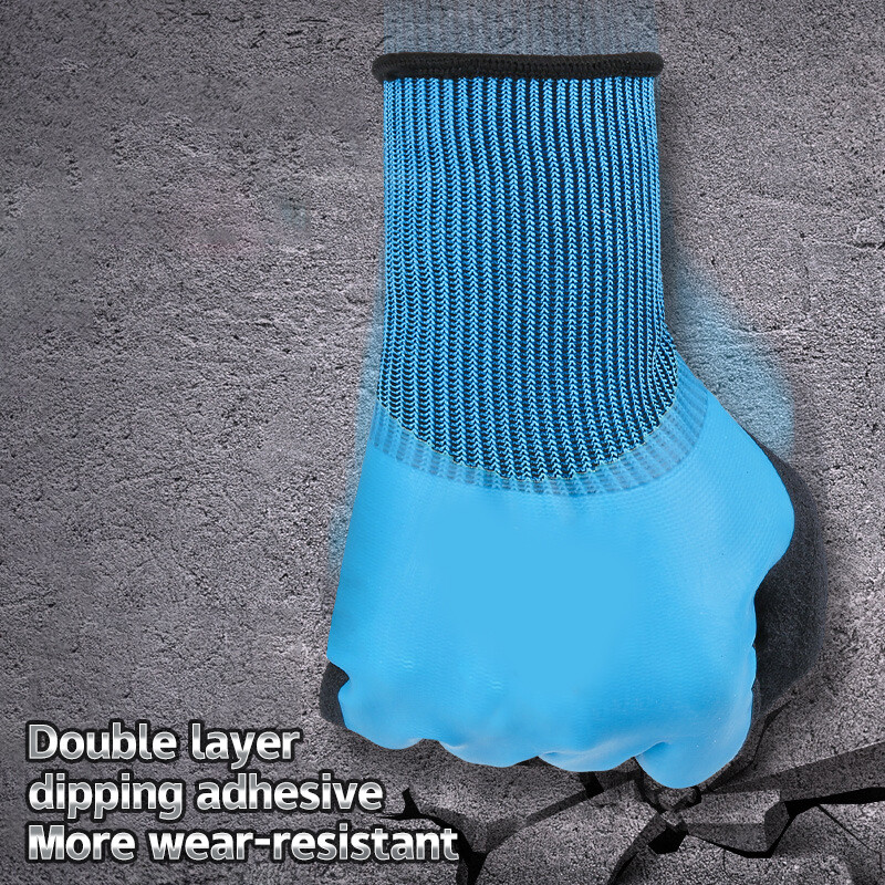 1 pereche de mănuși impermeabile mănuși Hanwoo cu aderență la apă, acoperire completă din latex, spălare simplă, spălare simplă, spălătorie auto, ulei pentru prevenirea grădinii