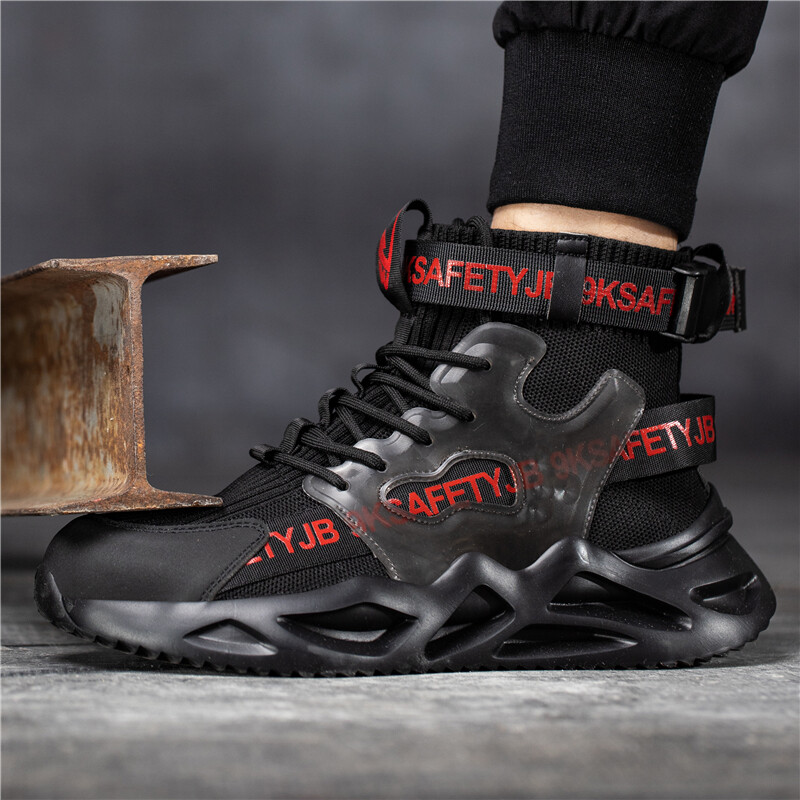 Cizme de lucru pentru bărbați la modă Pantofi de siguranță indestructibil pentru bărbați Pantofi cu vârf de oțel Pantofi anti-punctură Încălțăminte pentru bărbați Pantofi de lucru