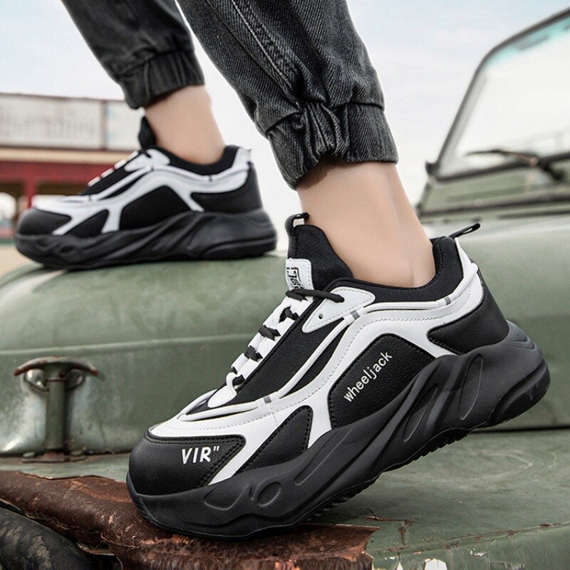 Νέα Μόδα Παπούτσια Ασφαλείας Ανδρικά Παπούτσια Ασφαλείας για Εργασία Ατσάλινα Προστατευτικά Παπούτσια Προστατευτικά Δάκτυλα Πλατφόρμα Διάτρησης Μπότες εργασίας από κατασκευές