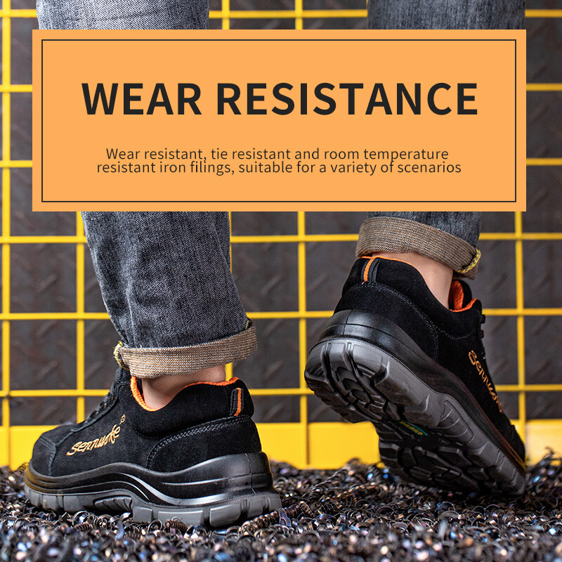 Vīriešu darba un drošības apavi Vīriešu darbam Apavi Tērauda purngals Viegla pēdu aizsardzība Apavi Kurpes bezmaksas piegāde