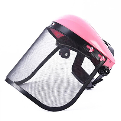 1 ΤΕΜ. από ανοξείδωτο ατσάλι Garden Grass Trimmer Safety κράνος Καπέλο με Full Face Mesh Προστατευτική μάσκα προσώπου με προστασία από το πιτσίλισμα