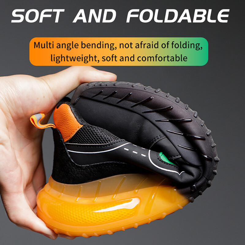Zaštitne čizme s čeličnim prstima Muške zaštitne radne cipele Sportske zaštitne cipele protiv udaraca Prozračne lagane radne tenisice koje se ne kližu
