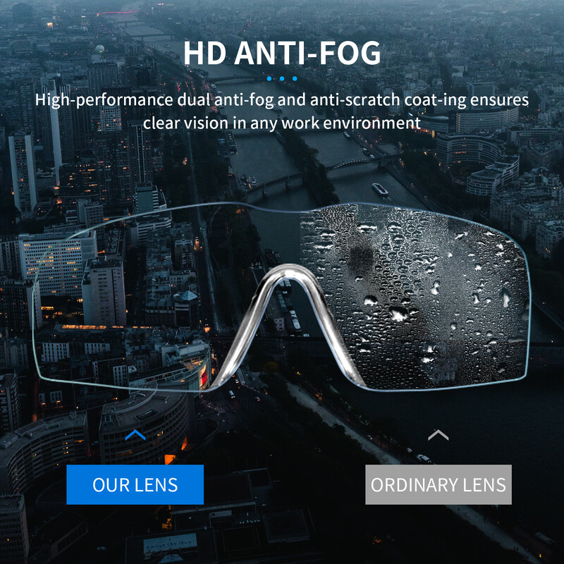 Προστατευτικά γυαλιά ασφαλείας Hot-Selling CE AnsiZ87 Eye Protection Clear Goggles Αδιάβροχα γυαλιά γυαλιά κατά της ομίχλης για εργασία