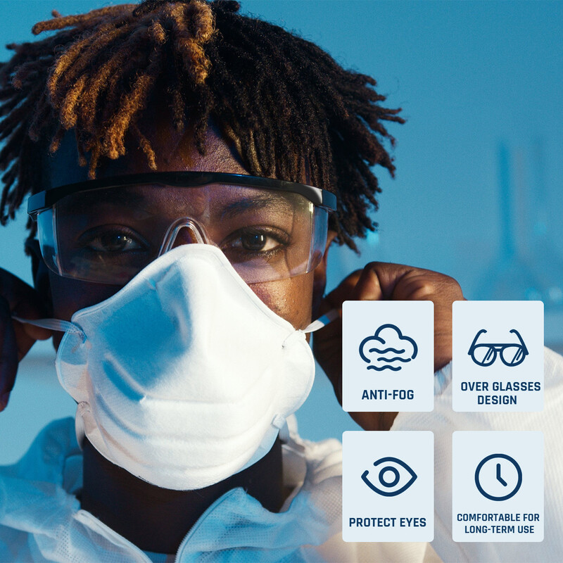 Γυαλιά ασφαλείας Προστατευτικά γυαλιά κατά της ομίχλης Clear φακός CE Ansi Z87 Spectacles Eye Protection Γυαλιά Working Motocross Cycling