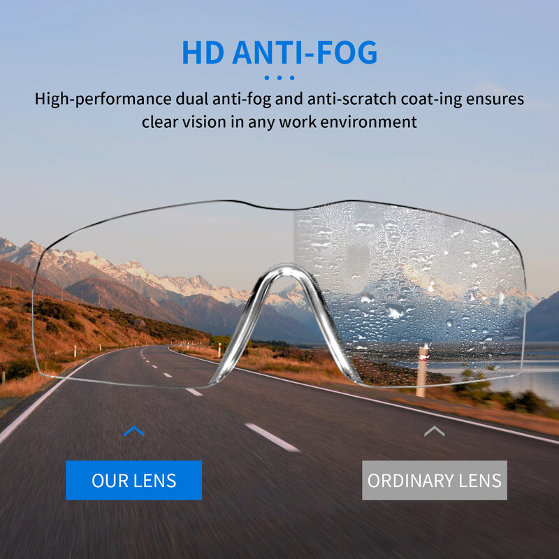 Γυαλιά ασφαλείας Προστατευτικά γυαλιά κατά της ομίχλης Clear φακός CE Ansi Z87 Spectacles Eye Protection Γυαλιά Working Motocross Cycling