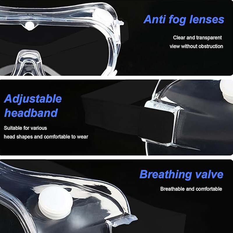 Προστατευτικά γυαλιά CE Ιατρικά συνταγογραφούμενα γυαλιά Anti-Fog Splash Dust Rubber Γυαλιά Eye Protection Work Lab Industrial Unisex