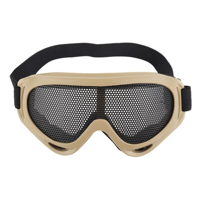 Tactical Airsoft Hunting Metal Mesh Lens Goggle Αθλητικά γυαλιά ασφαλείας Γυαλιά παιχνιδιών CS Αντικρουόμενα γυαλιά Εξοπλισμός στρατιωτικού ανεμιστήρα
