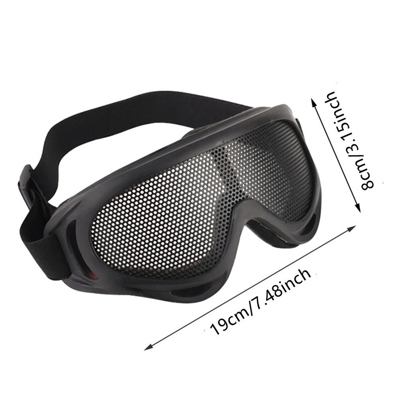 Tactical Airsoft Hunting Metal Mesh Lens Goggle Αθλητικά γυαλιά ασφαλείας Γυαλιά παιχνιδιών CS Αντικρουόμενα γυαλιά Εξοπλισμός στρατιωτικού ανεμιστήρα