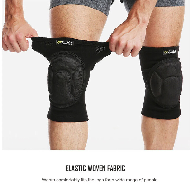 1 pāris aizsargājoši ceļgalu sargi vīriešiem, sievietes, bieza sūkļa sporta zāles volejbola ekstrēmo sporta veidu pretslīdes sadursmes novēršanas ceļgalu brekete