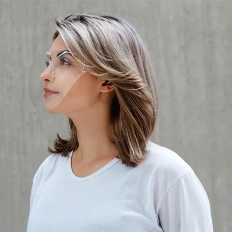 Ochranné okuliare na tvár, slnečné okuliare, priehľadné ochranné masky proti zahmlievaniu a striekajúcej vode, celotvárové ochranné okuliare