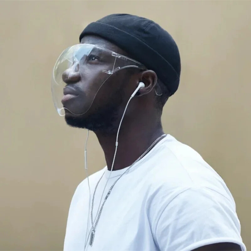 Ochranné okuliare na tvár, slnečné okuliare, priehľadné ochranné masky proti zahmlievaniu a striekajúcej vode, celotvárové ochranné okuliare