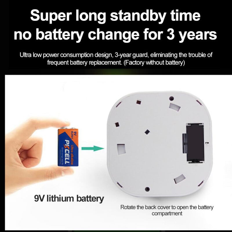 „Tuya Smart Zigbee“ / „Wifi“ dūmų detektorius „Smart Fire Protection“ namų apsaugos signalizacija Garso šviesos signalizacija APP valdymas