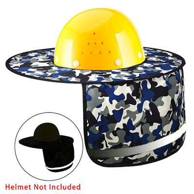 Lauko saugos skrybėlė, kaklo apsauga nuo saulės, gerai matoma šviesą atspindinti juostelė Darbo vietos saugos reikmenys statybvietei