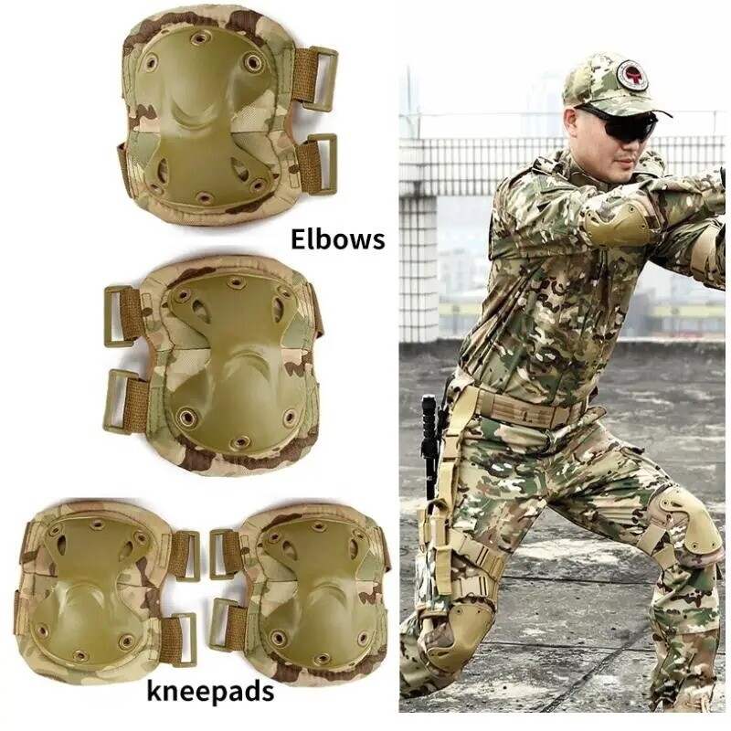 Tactical Knee Pad Ebow Airsoft προστατευτικά μαξιλαράκια αγκώνα γονάτων Combat Paintball Skate Outdoor Sports Safety Guard