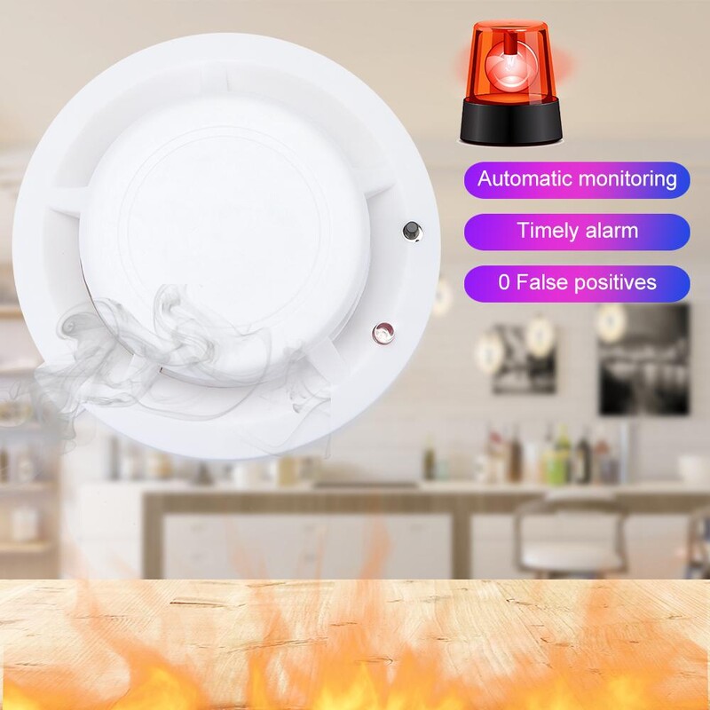 „White Fashion“ dūmų namų apsauga dūmų detektorius, gaisro aptikimo jutiklis, nuodingų dujų jutiklis