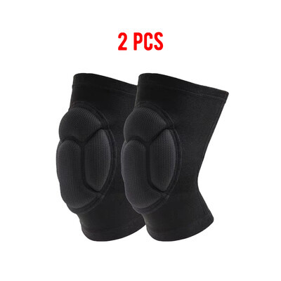 2tk Paksendatud kaitse Spordi Põlvekaitse Elastsed Põlvekaitsed Toetavad Fitness Gear Korvpalli Traksid Protector Meeste Libisemisvastased Kaitsmed