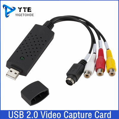 USB 2.0 VHS uz DVD pārveidotājs Analogā video konvertēšana uz ciparu formātu audio video DVD VHS ierakstīšanas kartes kvalitātes datora adapteris