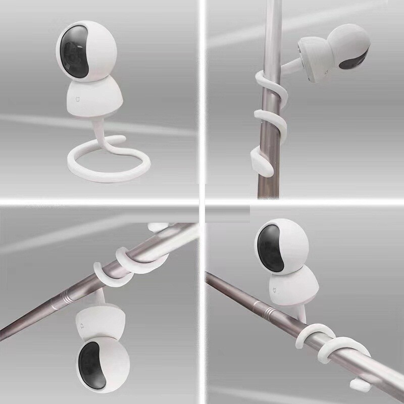 Jauna kameras sienas stiprinājuma pamatne Mijia PTZ kamerai ar 1/4 skrūves galvu, silikona stieņa noņemamu gultiņas tinumu otrādi montāžas turētājs