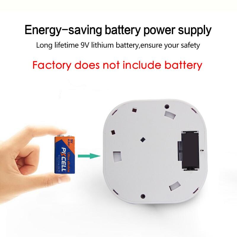 433MHz belaidžio dūmų detektoriaus gaisro signalizacijos jutiklis skirtas namų saugumui sodo apsaugai