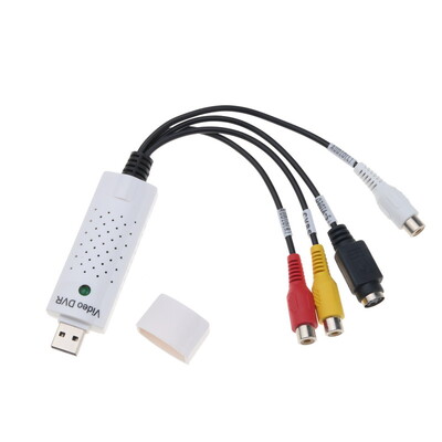 Convertor adaptor de captură video USB 2.0 la AV Capcană mai ușoară Dispozitiv de captură audio video USB Video TV DVD VHS DVR pentru Win10
